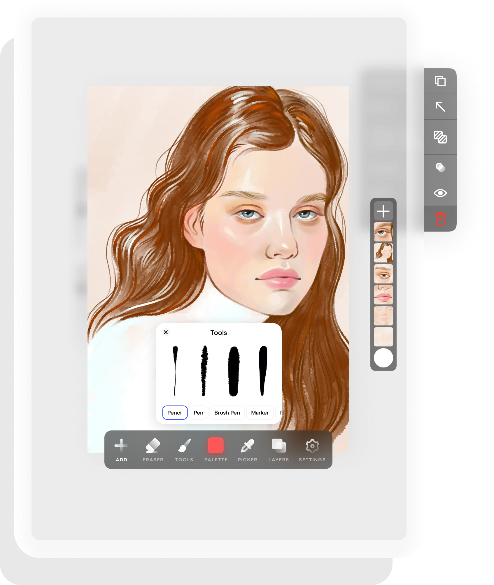 Sketchar app to draw digital art