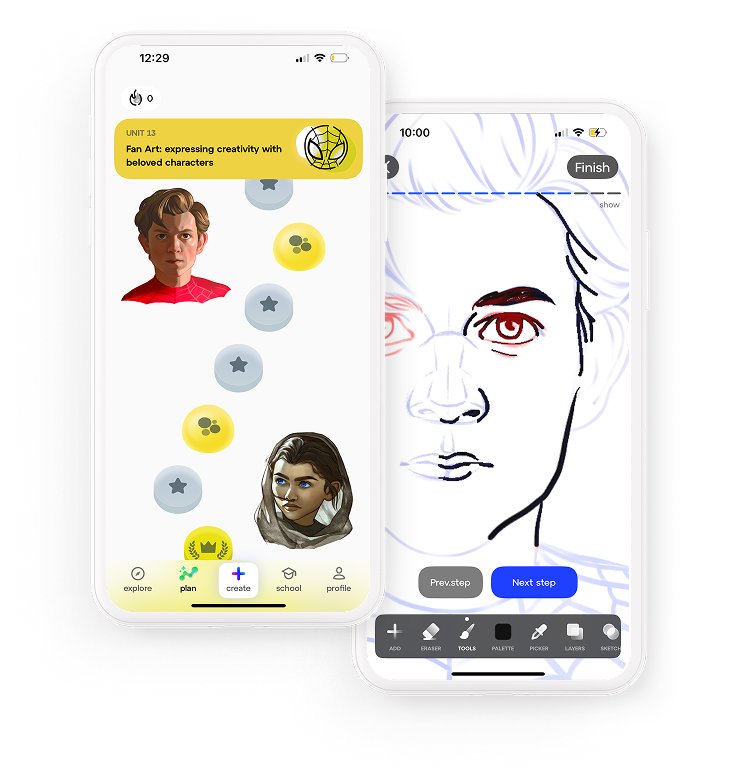 Sketchar app to draw digital art